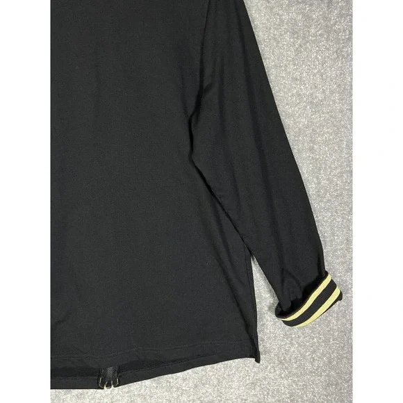 Quacker Factory Rhinestone Grommet Gold Trim Full Zip Jacket Women Large Pockets - Picture 11 of 15